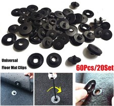 20set Universal Antiskid Car Auto Floor Mat Carpet Fastener Retainer Clips Black