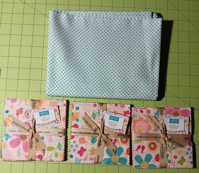Snug as a Bug by Melly & me for Riley Blake 3x 5'' x 5'' stackers + 2yds fabric