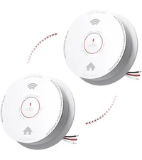 Siterlink Hardwired Smoke Detector Carbon Monoxide Detector Combo 10 Year Bat...