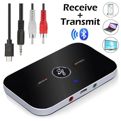 Bluetooth 5.0 Transmitter Adapter Empfänger Sender 2in1 Aux Audio TV Kopfhörer