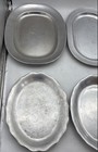Wilton Columbia PA Silver Oval Round Kitchenware Pewter Serving Tray Lot Of 6 — photo 3