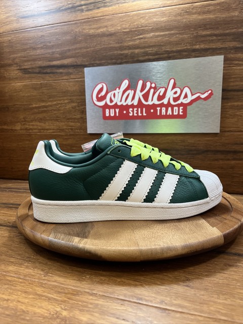 Size 8 5 Adidas Superstar Collegiate Green Hi Res Yellow For Sale Online Ebay