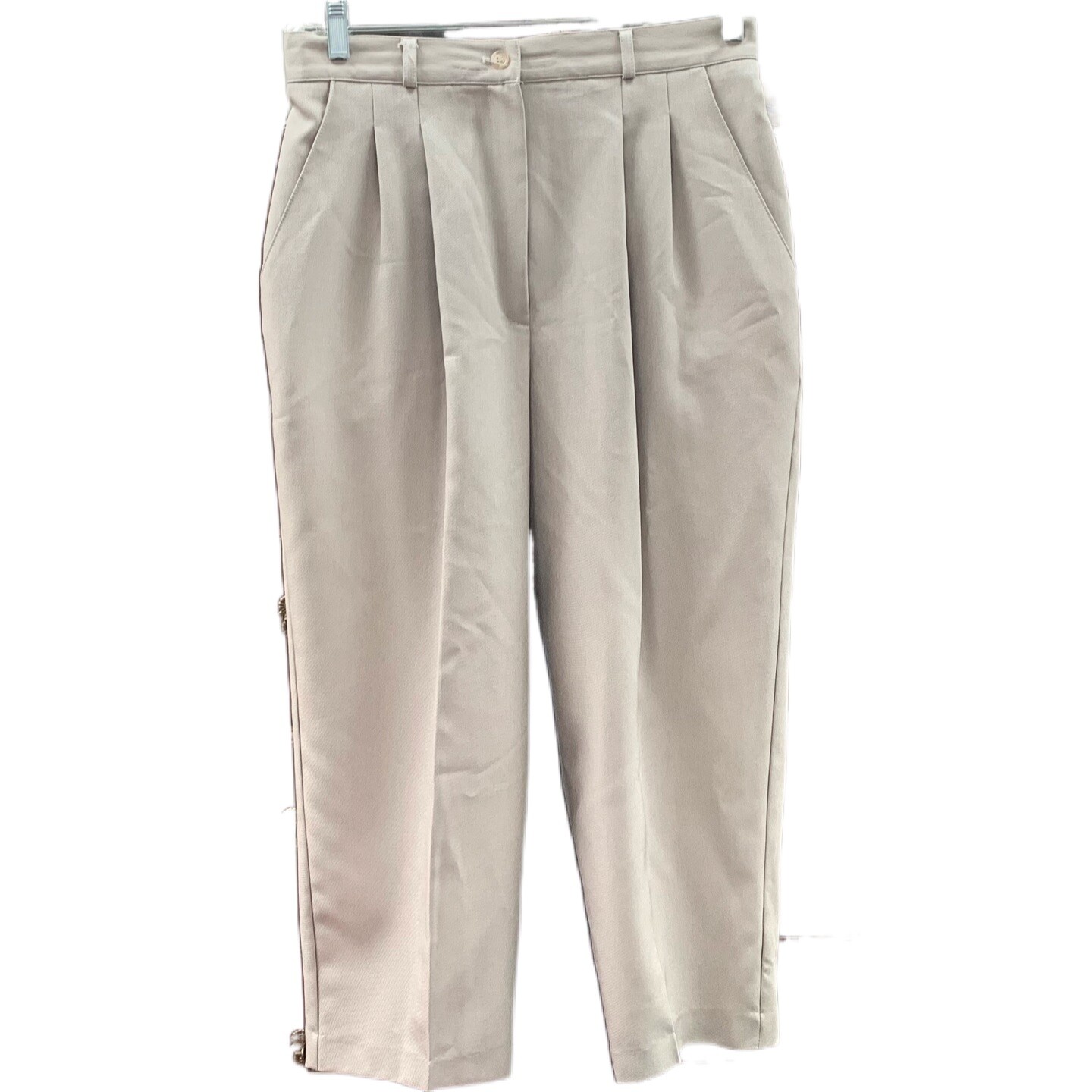 Dress Barn Capri Pants Size 14L 14 L Beige Khaki Tan Wear To Work