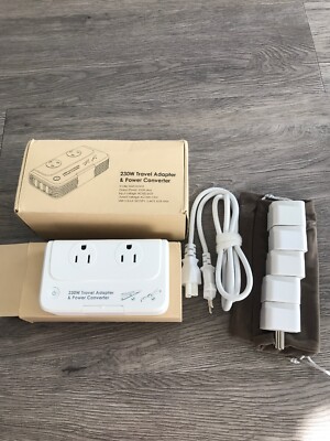 Step Down 220V To 110V Voltage Converter &amp International Travel Adapter Kits