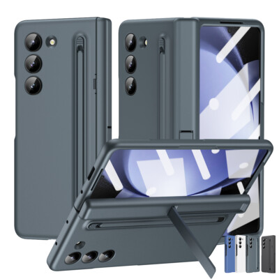 For Samsung Galaxy Z Fold 6 5 4 3 Hinge Screen Protector S Pen Holder Stand Case
