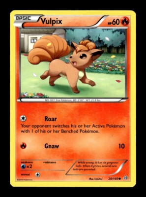 Pokemon XY Primal Clash Vulpix 20/160 | eBay