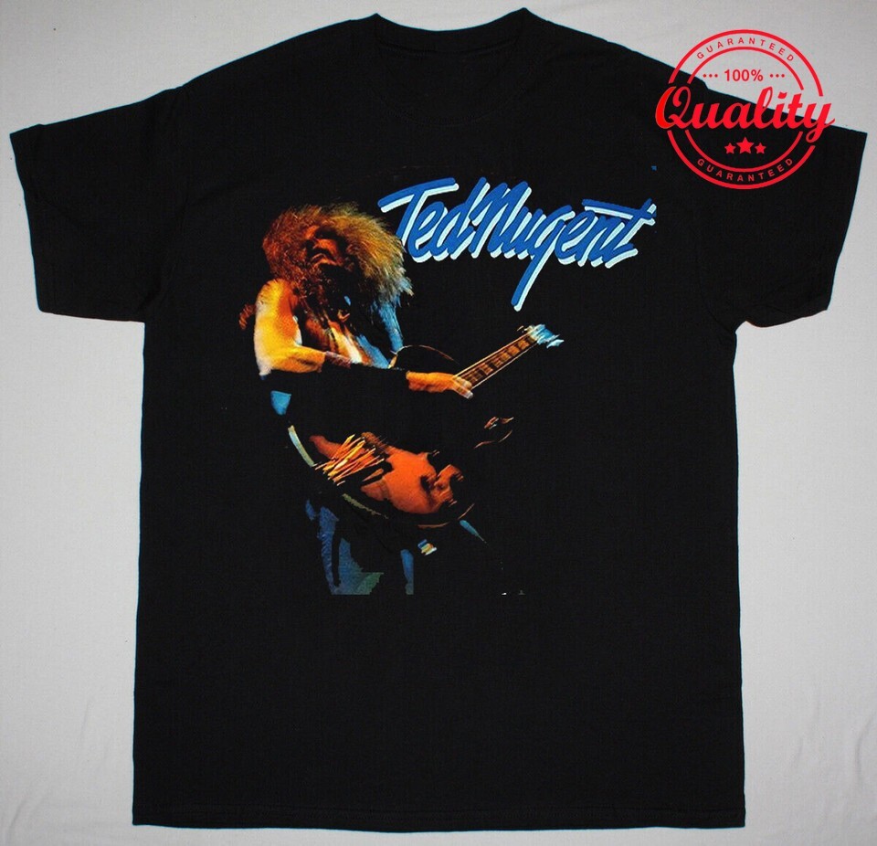 Ted Nugent - Ted Nugent Tee Short Sleeve Black All Size Shirt 3D783