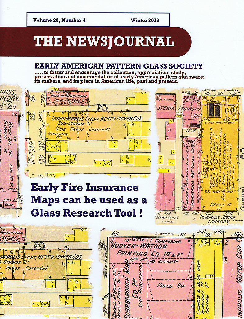 Early American Pattern Glass Society NewsJournal 204 Sanborn fire
