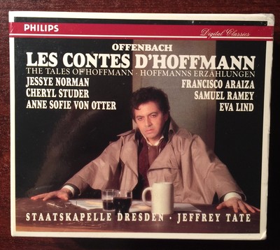 Offenbach: Les Contes d'Hoffmann 3 CD set 1993, Tate J. Norma Philips New Sealed