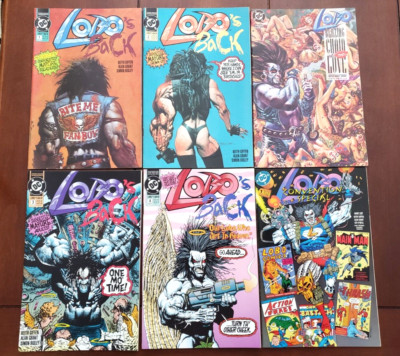 LOBO'S BACK 1 2 3 4 SET COMICS 1992 CONVENTION SPECIAL BLAZING LOVE BISLEY LOBO
