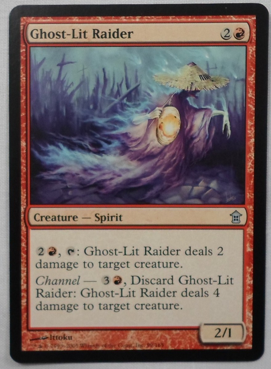 MAGIC THE GATHERING MTG SAVIORS OF KAMIGAWA RED GHOST-LIT RAIDER