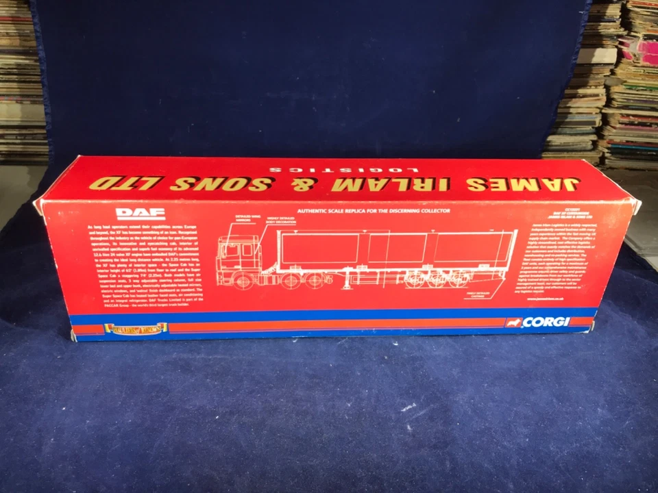 K-92 CORGI 1:50 SCALE DIE CAST TRUCK - CC13231 DAF XF CURTAINSIDE - JAMES IRLAM - Image 3 of 4