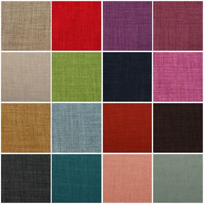 Leinenoptik weich uni Designer Vorhang Sofa Kissen Polsterstoff Material