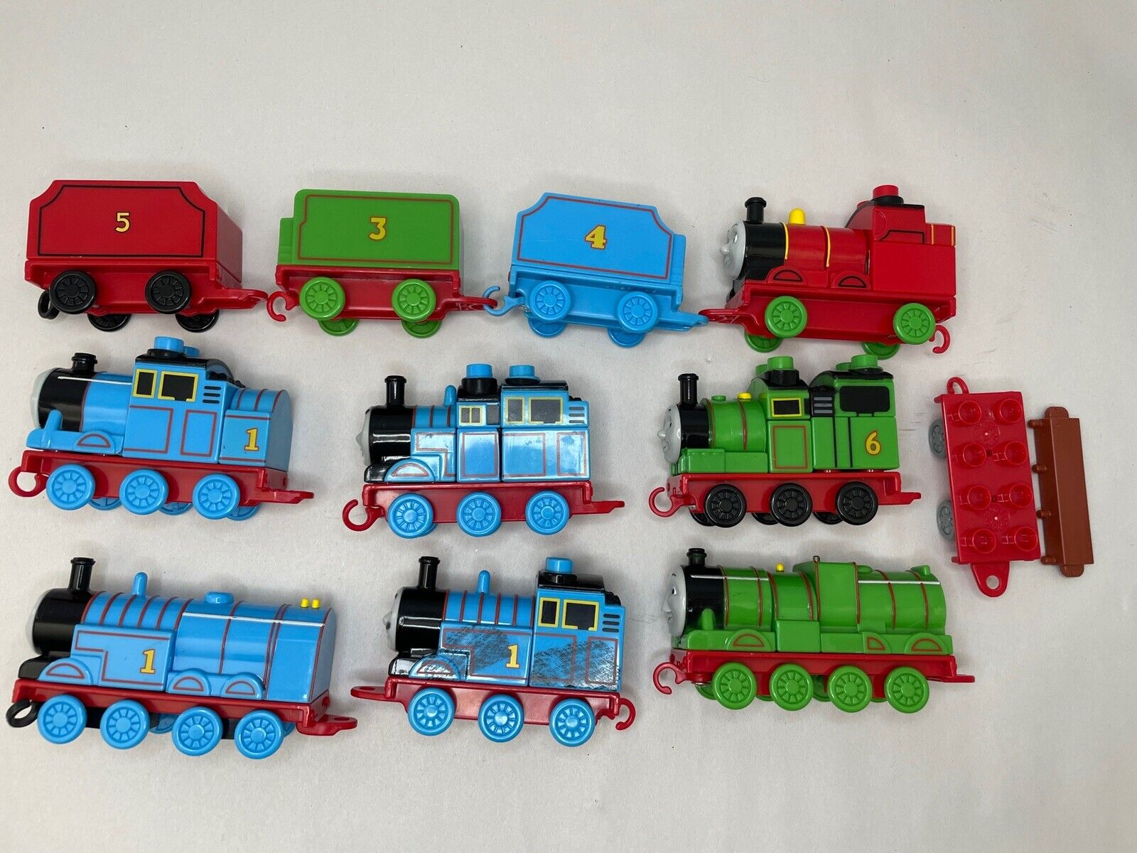 Lot of 10 - Mega Bloks Thomas the Train Locomotive Set Mattel