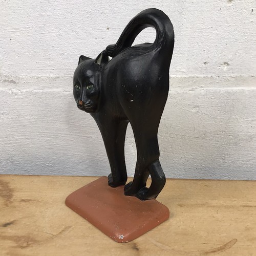 Vtg Cat Door Stopper Cast Iron Midwest Importers Cannon Falls Halloween Book End - Picture 4 of 11