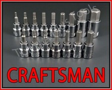 Craftsman Tools 16pc 38 12 Sae Metric Hex Key Bit Ratchet Wrench Socket Set
