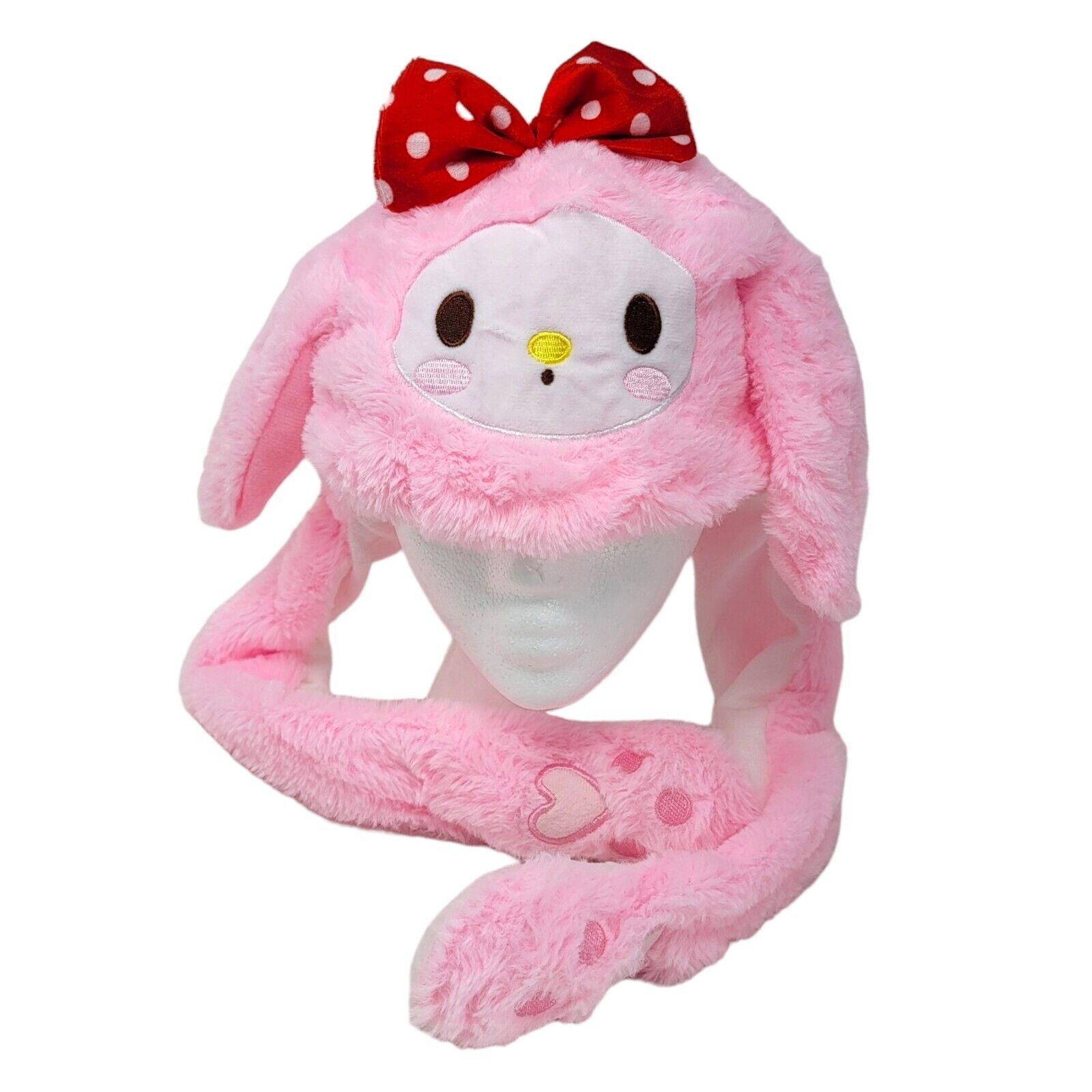 Hello Kitty My Melody Bunny Hat Moving Ears Pink … - image 1