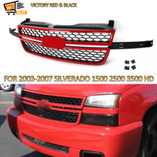Victory Red Grille Assembly For 2003-2007 Silverado 1500 2500 3500 Hd Ls Lt Wt
