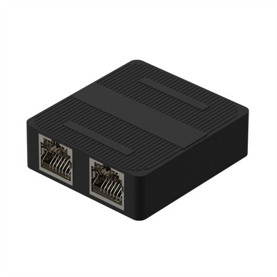 Ethernet Splitters Adapters RJ45 Female 1 to 2Way Female Socket Coupler