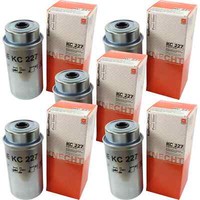 5X Mahle / Knecht Kraftstofffilter KC 227 Fuel Filter