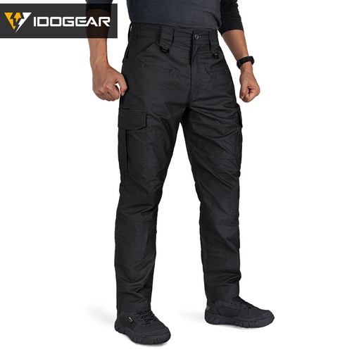 IDOGEAR Pantalon tactique airsoft BSR pantalon militaire noir pantalon cargo MC - Imagen 15 de 29