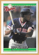 JEFF McNEELY BOSTON RED SOX #75 - DONRUSS THE ROOKIES NM-MT 1992
