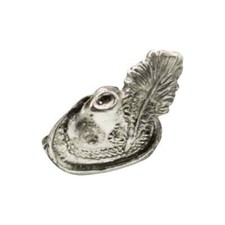 29.NEW ALPINE Hat Pin. MetalOktoberfest, silver color
