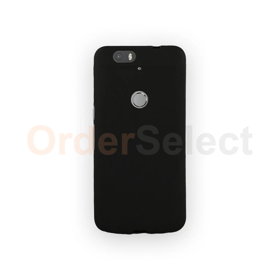 Funda de goma TPU suave ultra delgada genuina para Huawei Google Nexus 6 6P negra Foto 4 de 4