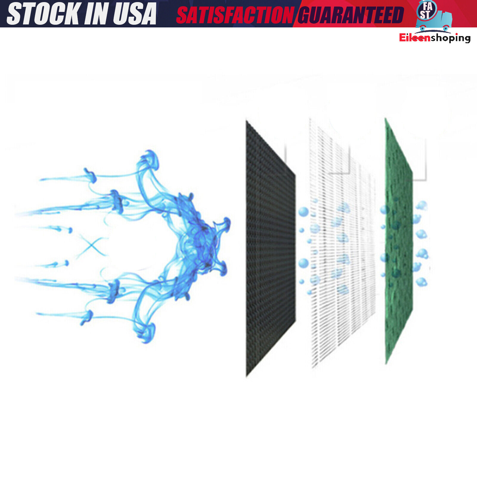 Black Odor Eliminator Smokeless Ashtray World Best Smoke Cigarette Smoke Grabber