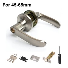 Home Entry Lever Three-Handle Door Lock Set Bathroom Entrance Passage With Key