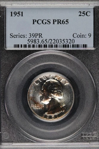 1951 Proof Washington Quarter PCGS PR65 *DoubleJCoins* 2100-02