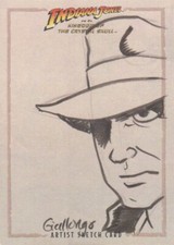 2008 INDIANA JONES & THE KINGDOM OF CRYSTAL SKULL ZACK GIALLONGO 1/1 SKETCH CARD