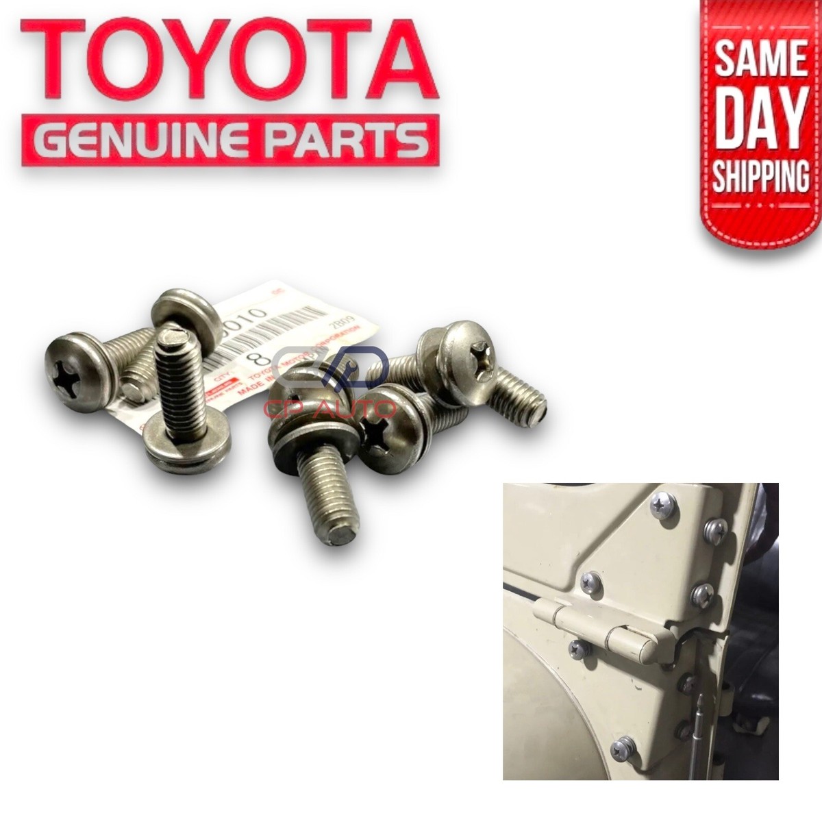 69 - 84 TOYOTA LAND CRUISER FJ40 WINDSHIELD HINGE BOLT STAINLESS