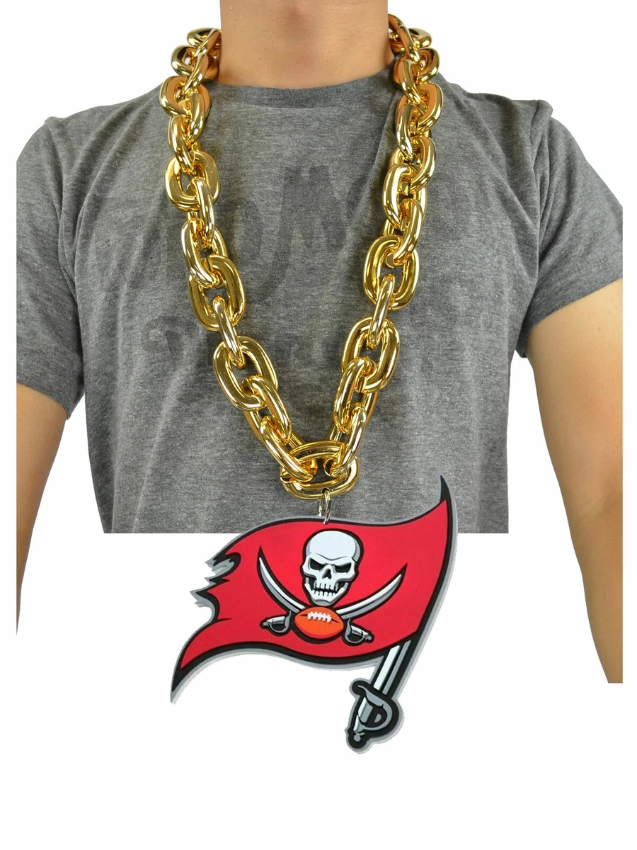New NFL Tampa Bay Buccaneers GOLD Fan Chain Big Necklace Foam eBay