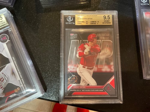 2023 Topps NOW SHOHEI OHTANI AL MVP Winner LA ANGELS/LA DODGERS OS16 RED BGS 9.5