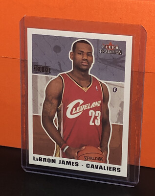 lebron fleer tradition rookie