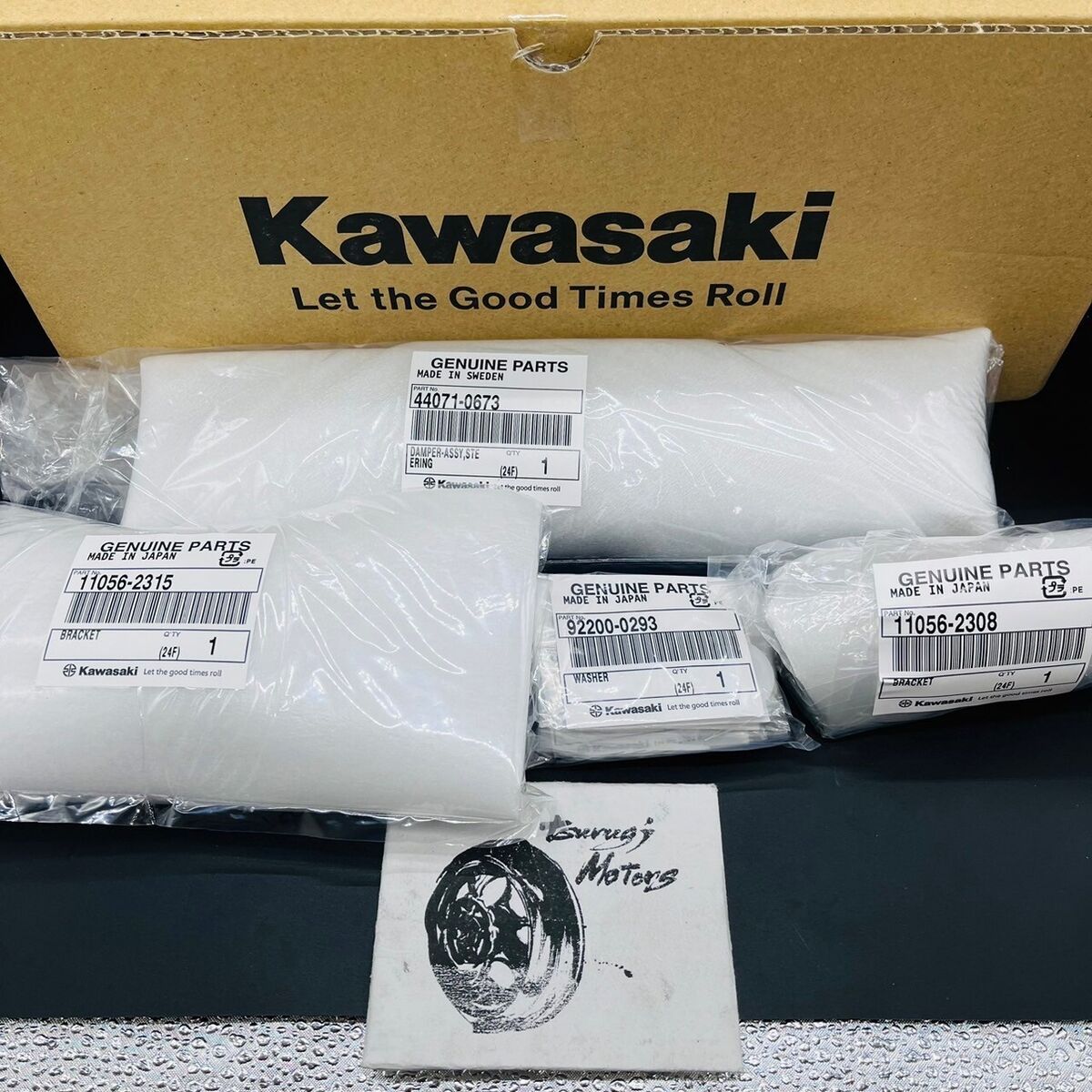 ムギ Kawasaki Genuine 2013-2023 Ninja ZX-6R Steering Damper 99994