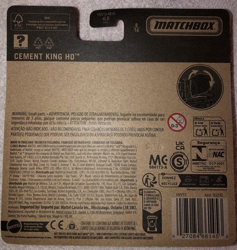 Matchbox Working Rigs Cement King HD Mixer Blue, Gray, & White SAME DAY SHIP New - Picture 2 of 2
