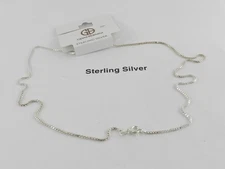 Giani Bernini Sterling Silver Necklace, 20" Box Chain