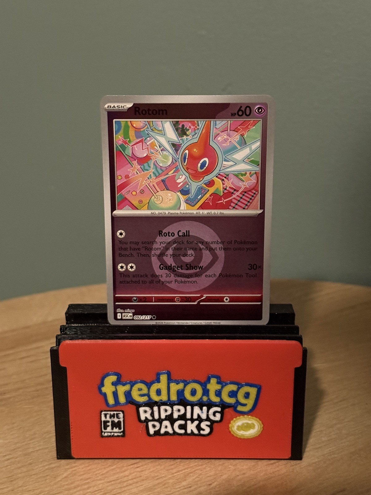Pokemon TCG - Ascended Heroes - (Energy Reverse Holo) - Rotom - 092/217