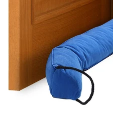 Door Sweep for Bottom of Door, 34" x 3" Door Draft Stopper, Blue