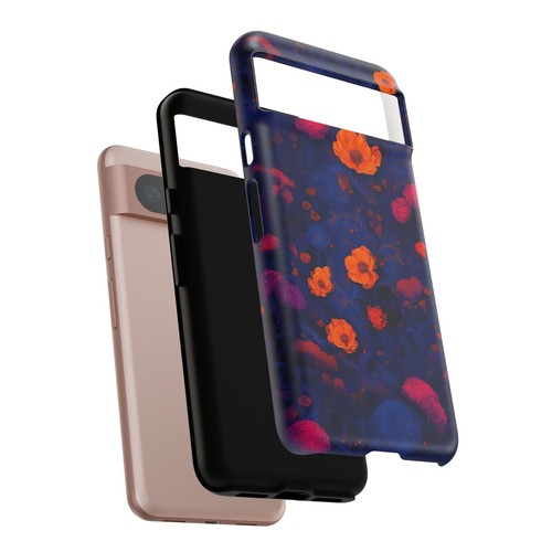 Blue Floral Phone Case, Tough Phone Case, Cute Phone Cover, Unique Gift For Her - 第 147/273 張圖片