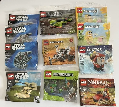 NEW Lego Polybag Lot (11 Bags) - 30708 30680 30690 30434 30293 30580 30705 30682