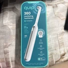 Quip 360 Oscillating Toothbrush Rechargeable w/ Traveling Case White Silver