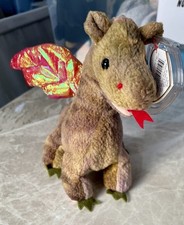 Ty Beanie Baby Scorch the Dragon 1998 Plush Toy Mint Condition With Tags