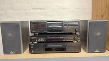 HIFI-Anlage mit Tower (Receiver, CD, mp3, Kassette, Radio) & 2 passende Boxen