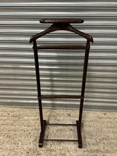 Vintage c1960’s Gentleman’s Valet Stand / Clothes Butler – Dark Wood Suit Stand