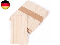 100 StüCk Eisstiele Aus Holz, 114Mm HolzlollystäBchen FüR Bastelarbeiten, Pr