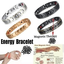 Copper Magnetic Bracelet Energy Healing Therapy Arthritis Pain Relief Men Women