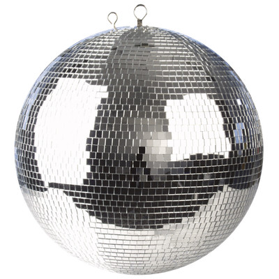 Showgear 50cm   Spiegelkugel Discokugel 10x10mm Glasspiegel Mirrorball Deko DJ
